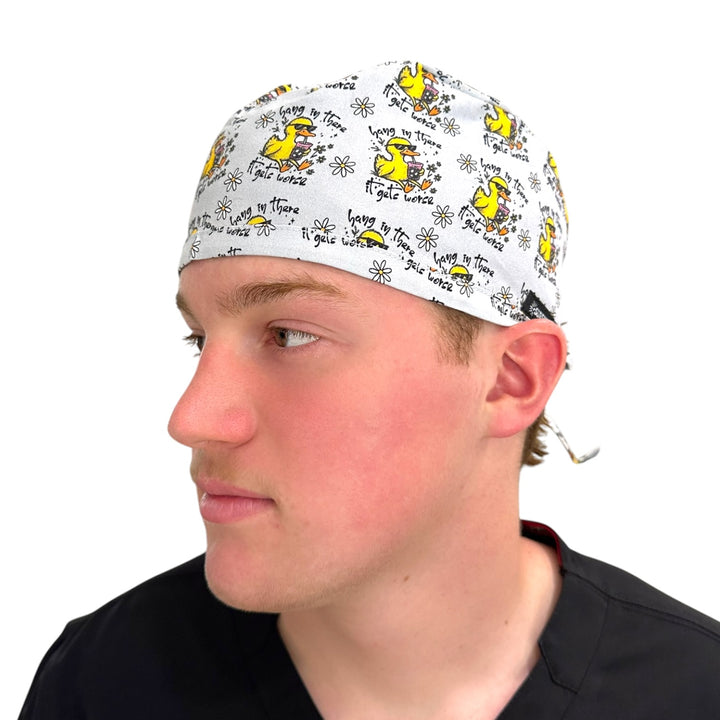 Hang in There, it Gets Worse- Classic/Men's Scrub Cap