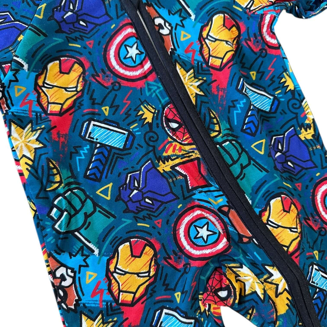 Superhero Bamboo Zipper Sleeper