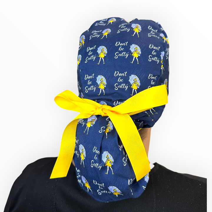 Don't Be Salty- Ponytail Scrub Cap