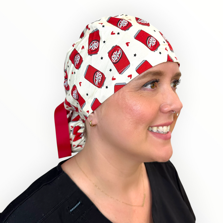 Pepper Pop- Ponytail Scrub Cap