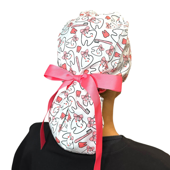 Pretty in Plaque- Ponytail Scrub Cap