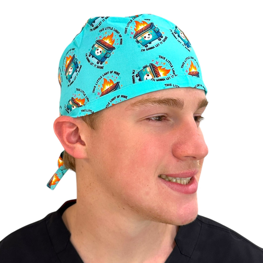 Dumpster Fire- Classic/Men's Scrub Cap
