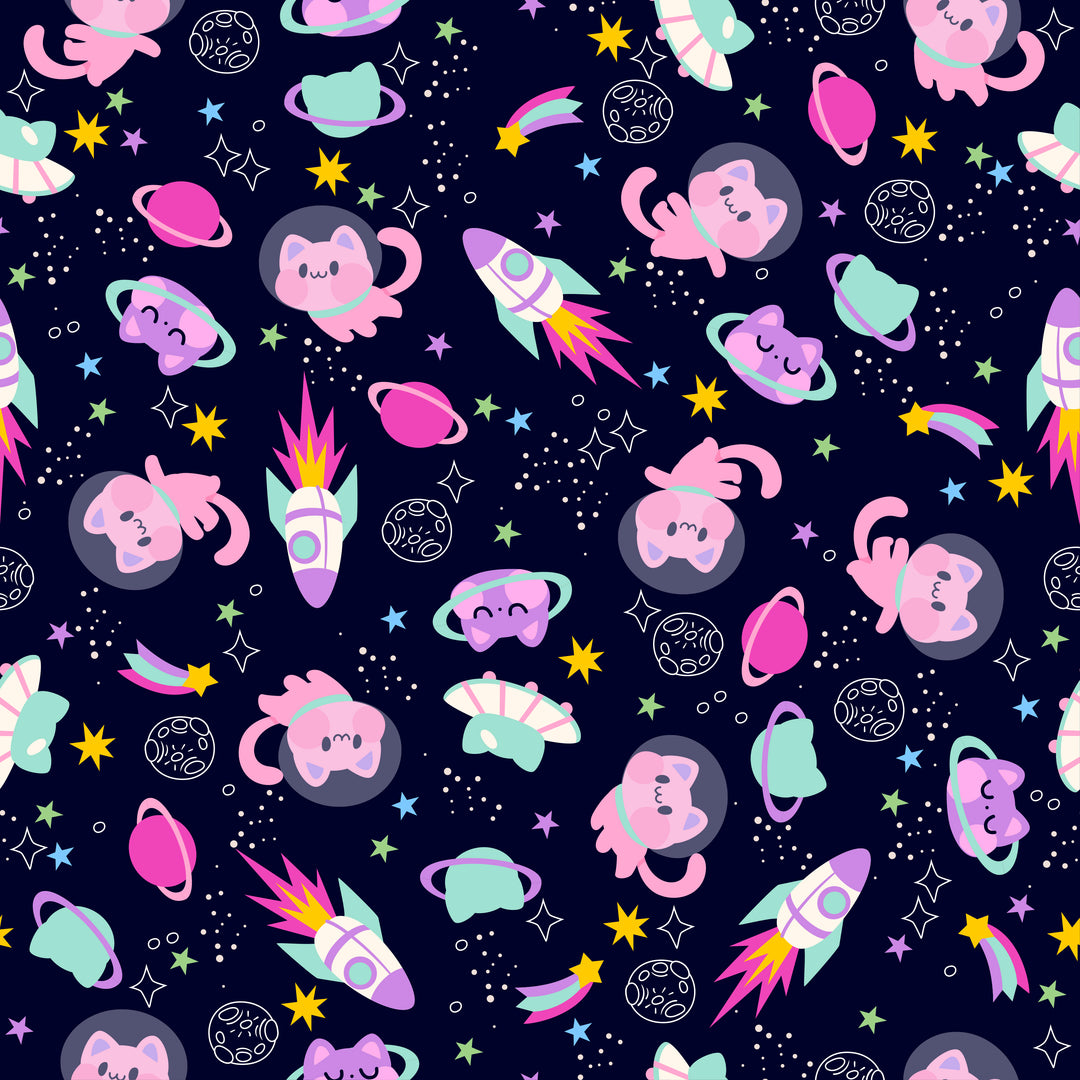 Astro Cats Euro Scrub Cap for Women, by Sunshine Caps Co