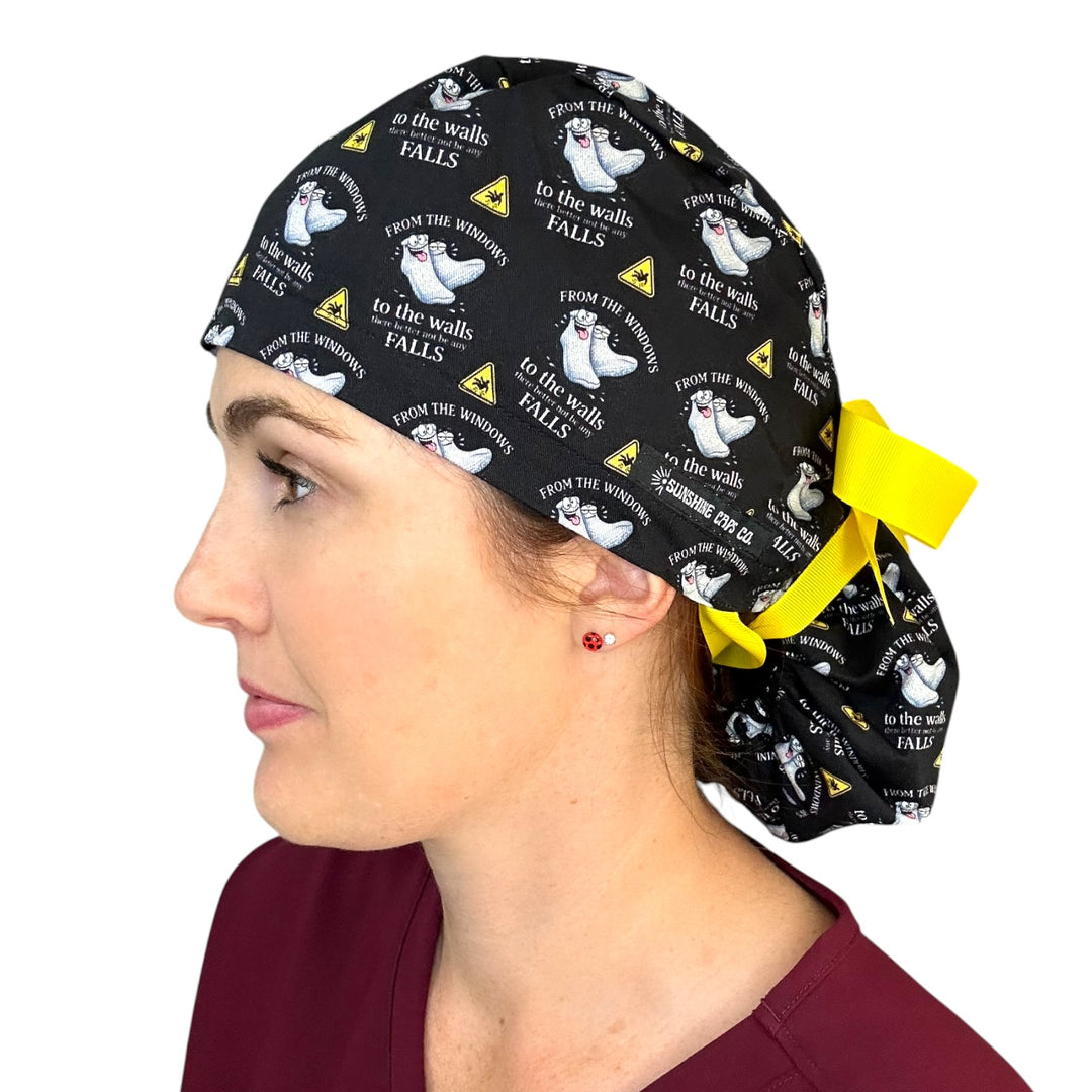 Fall Risk- Ponytail Scrub Cap