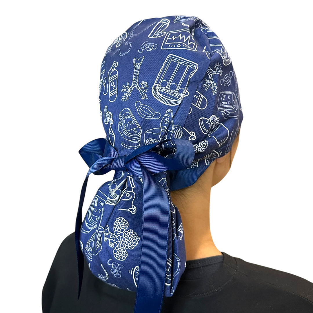 Breathe Easy Respiratory- Ponytail Scrub Cap