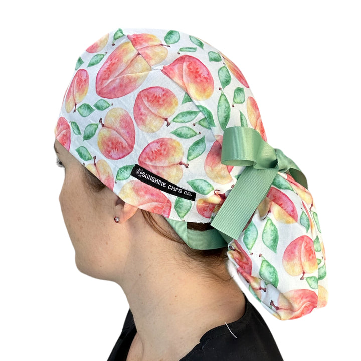 peach Scrub Cap for Women, By Sunshine Caps Co.