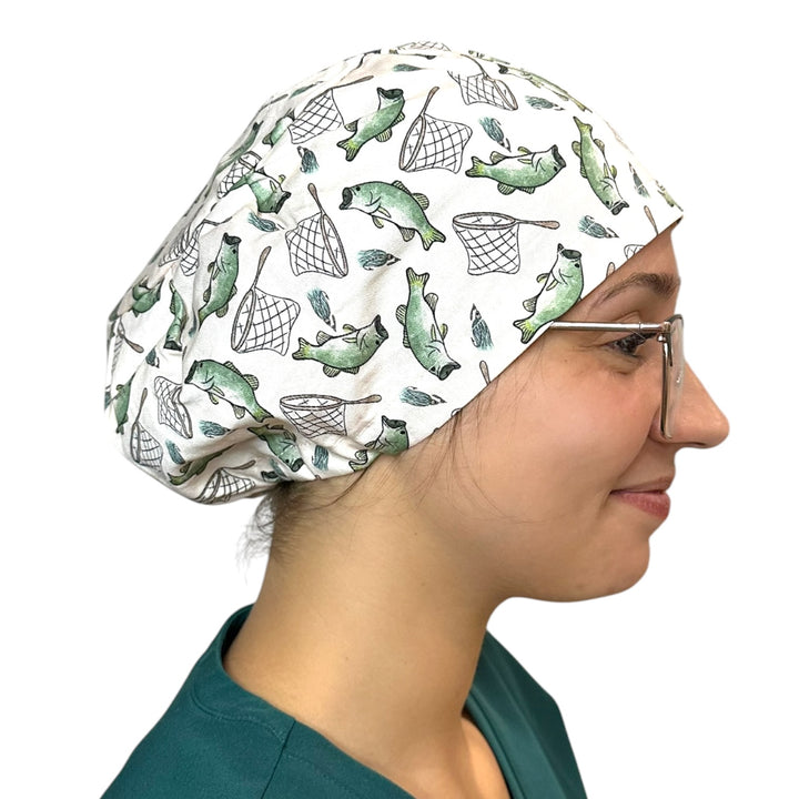 Gone Fishin- Euro Scrub Cap