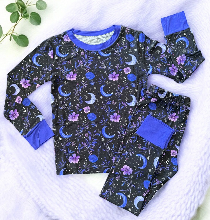 Purple Moonbeam Long Sleeve Two-Piece PJ's