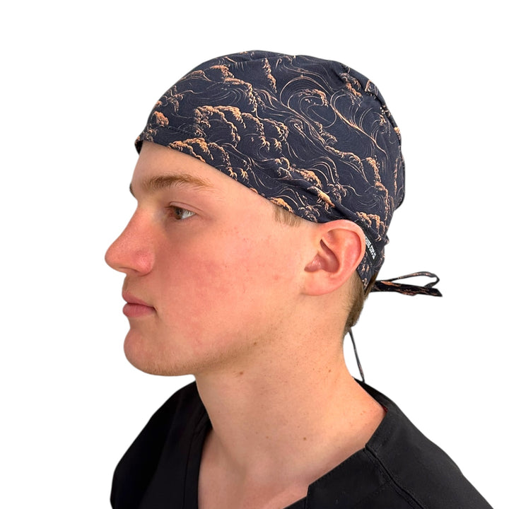 Japanese Waves- Classic/Men's Scrub Cap