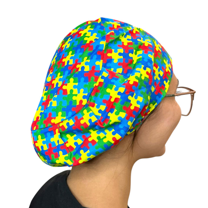 Autism Awareness- Euro Scrub Cap