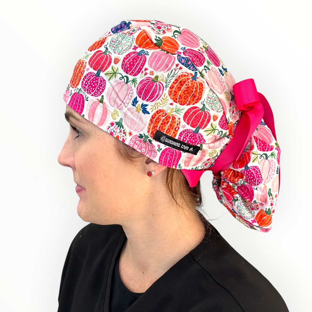 Cutest Pumpkin in the Patch- Ponytail Scrub Cap **PRE-ORDER: Ships by 9/10/26**