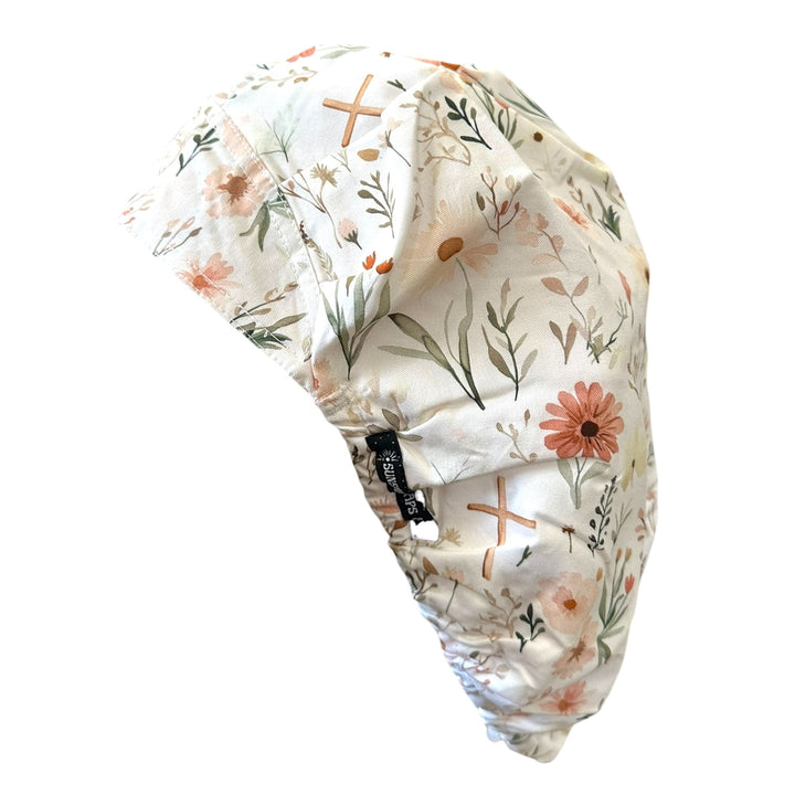 Faithful Floral- Bouffant Scrub Cap