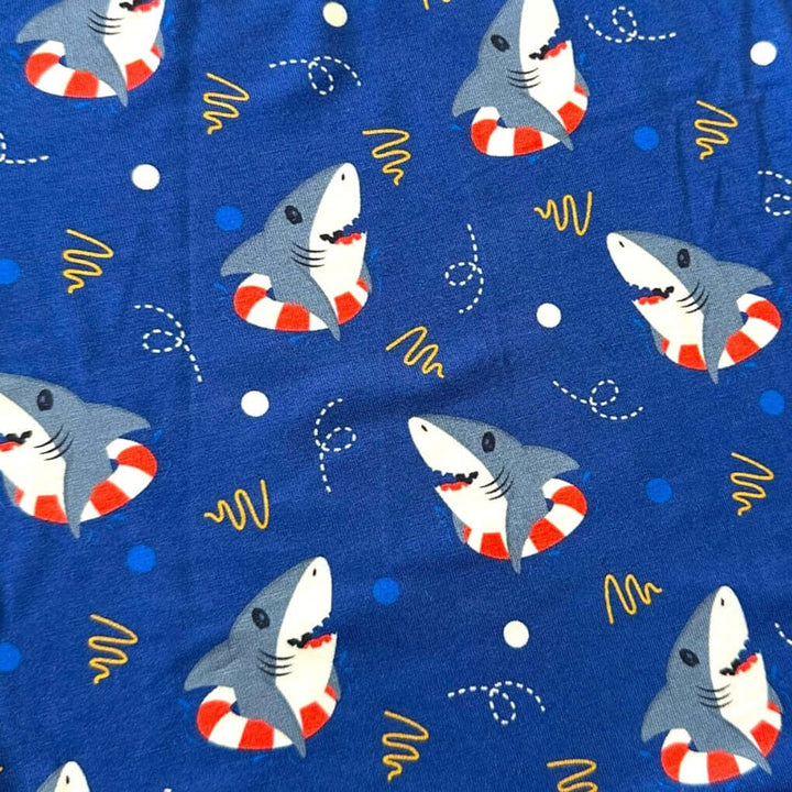 Shark Floatie Bamboo Zipper Sleeper