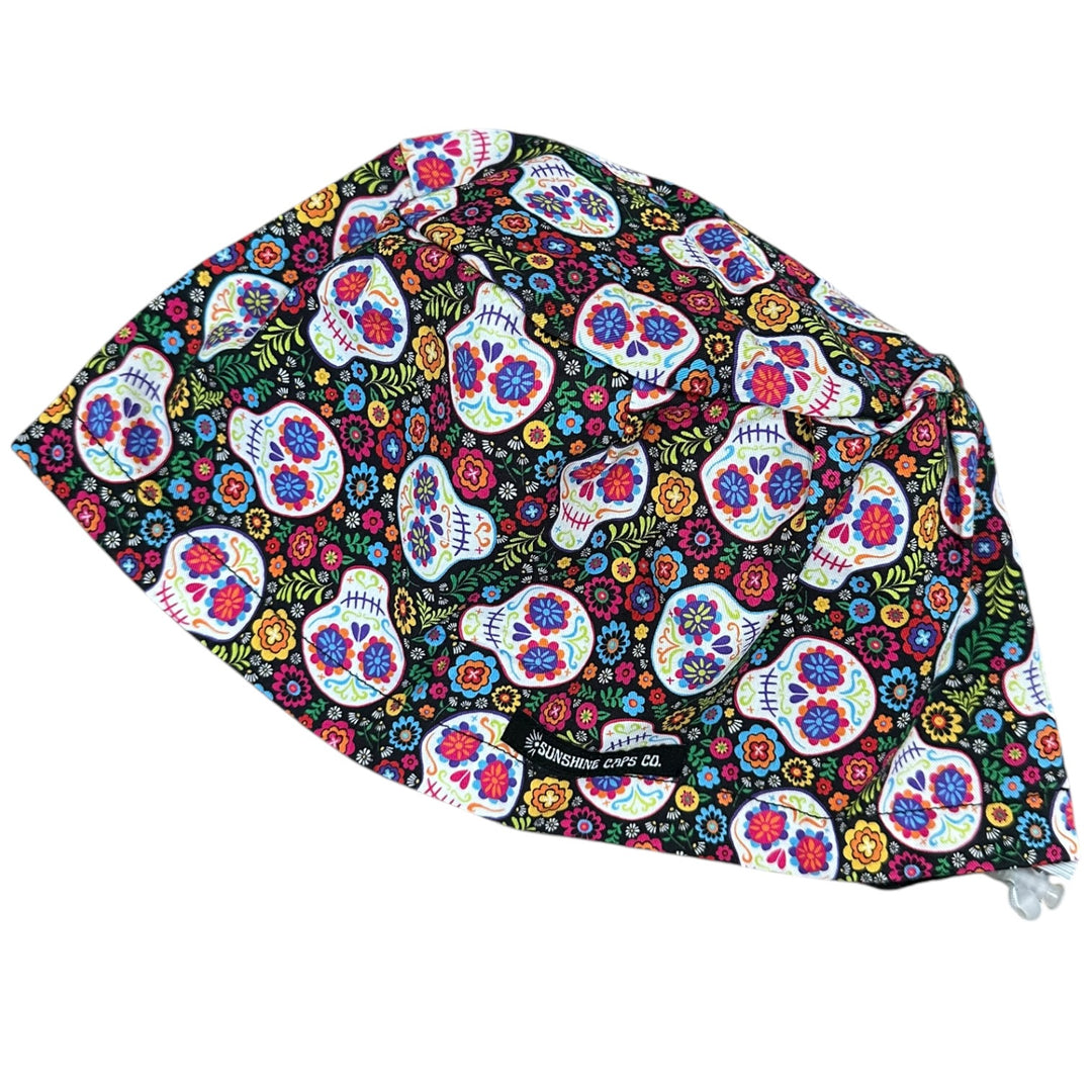 Sugar Skull Fiesta- Euro Scrub Cap