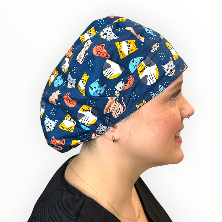 Smarty Cats- Bouffant Scrub Cap