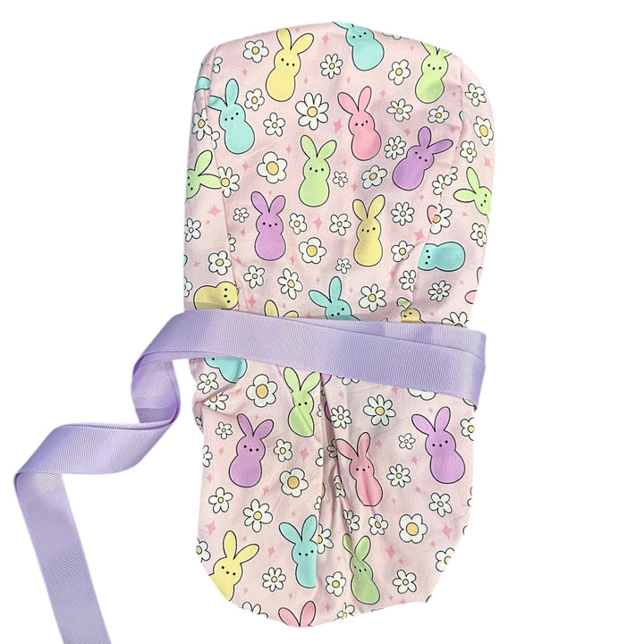 Easter Bunny- Ponytail Scrub Cap