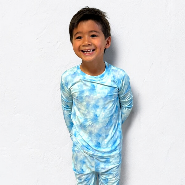 Blue Skies Long Sleeve Two-Piece PJ's