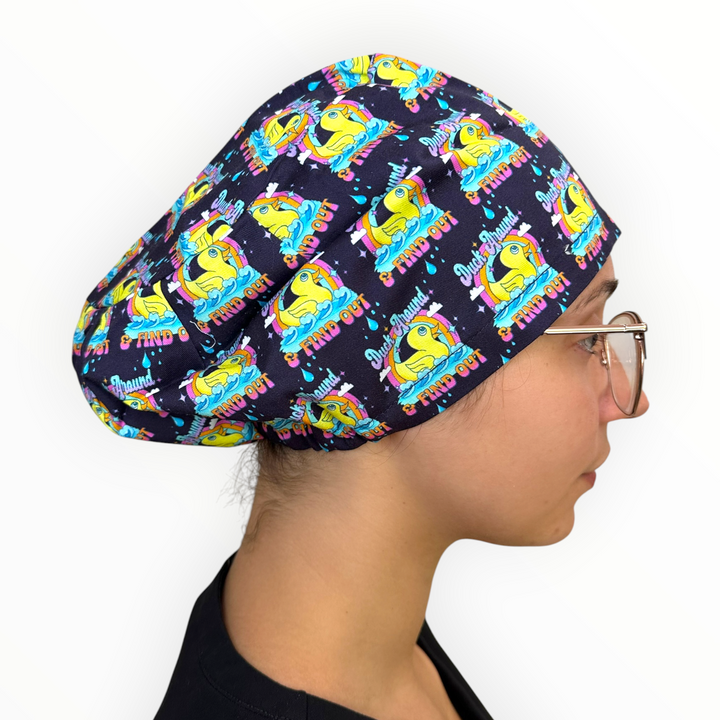 Duck Around & Find Out- Euro Scrub Cap