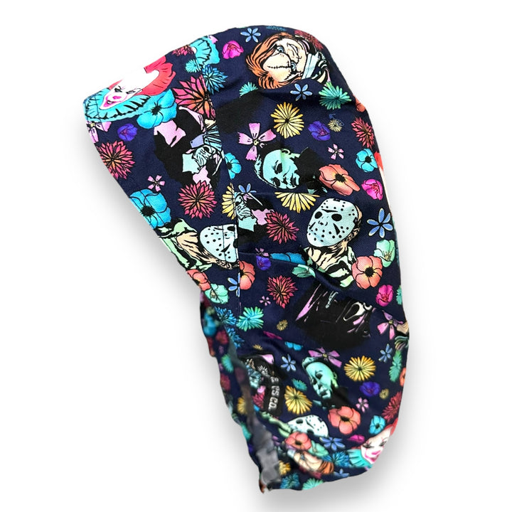 Horror Floral- Bouffant Scrub Cap