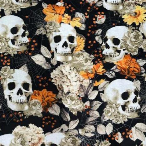 Autumn Skulls- Bouffant Scrub Cap