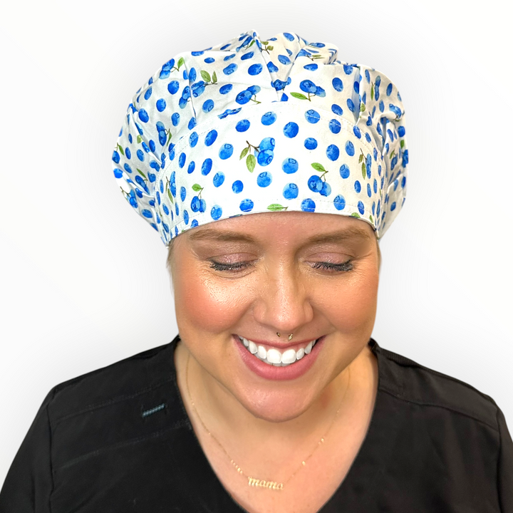 Blueberry- Bouffant Scrub Cap