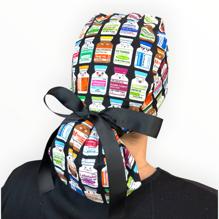 All Meds on Deck- Ponytail Scrub Cap