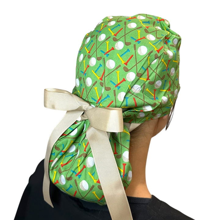 Golf- Ponytail Scrub Cap