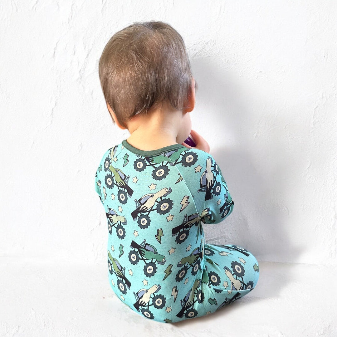 Monster Truck Zipper Sleeper