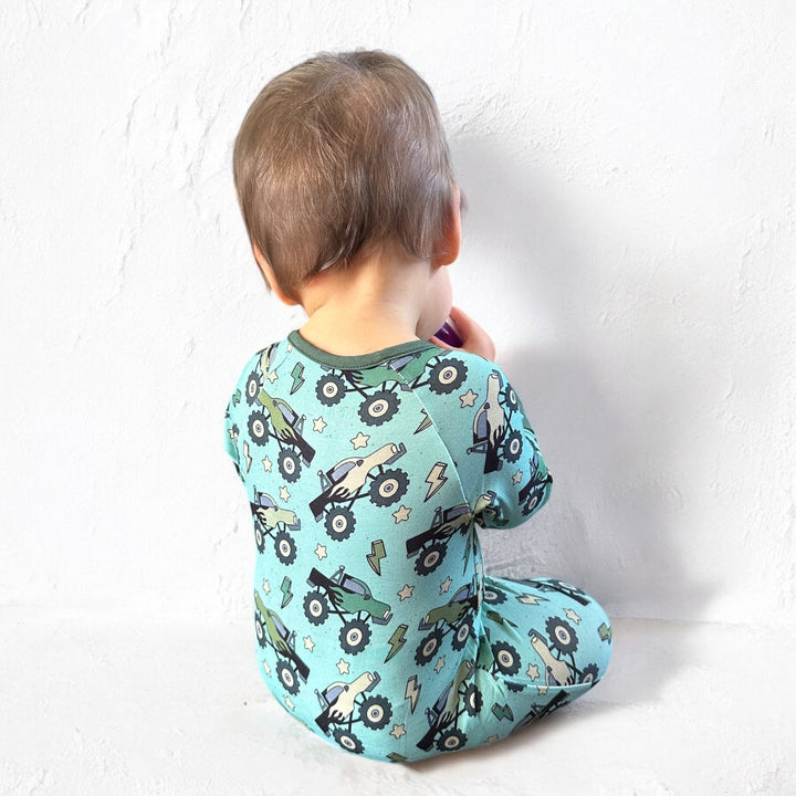 Monster Truck Zipper Sleeper