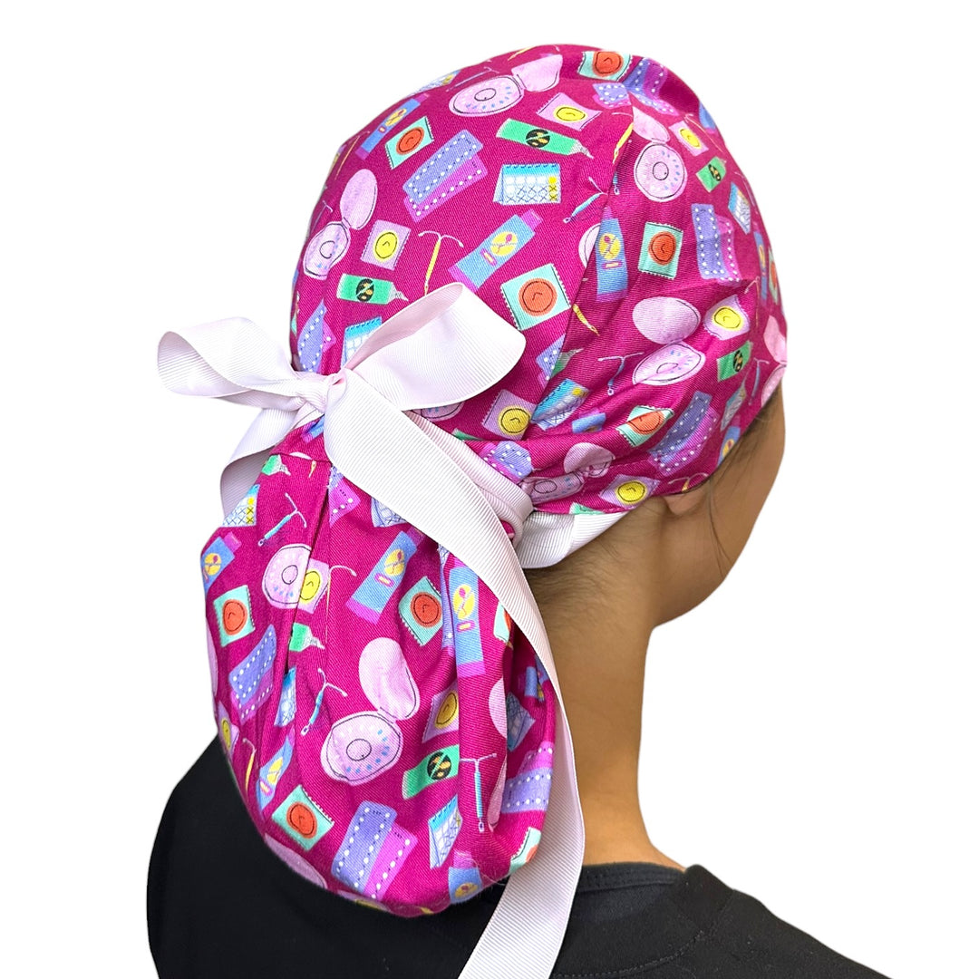 Birth Control- Ponytail Scrub Cap