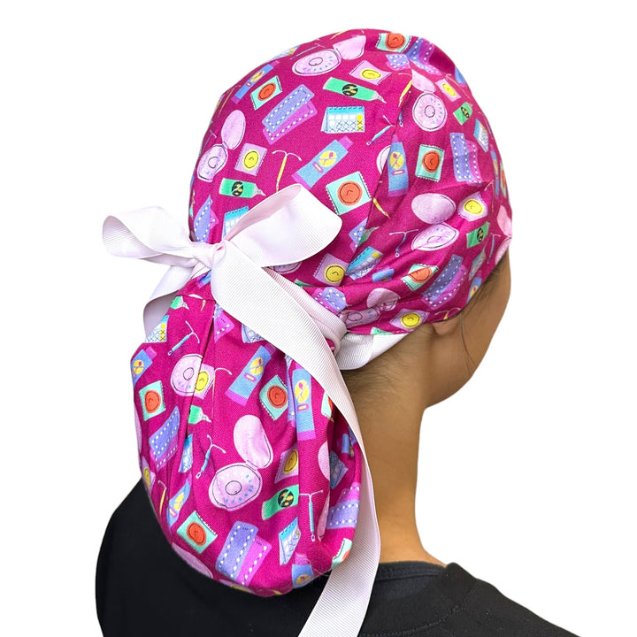 Birth Control- Ponytail Scrub Cap
