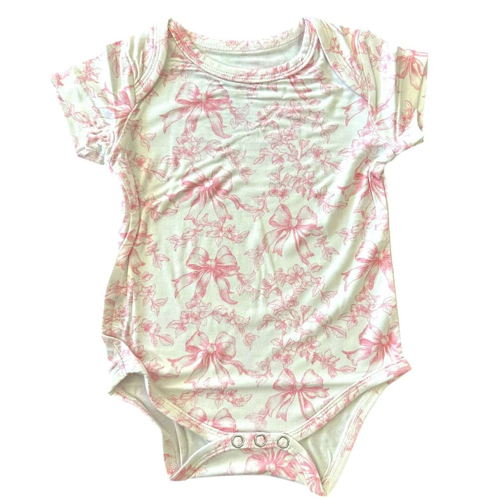 Toile Bows Bamboo Bodysuit