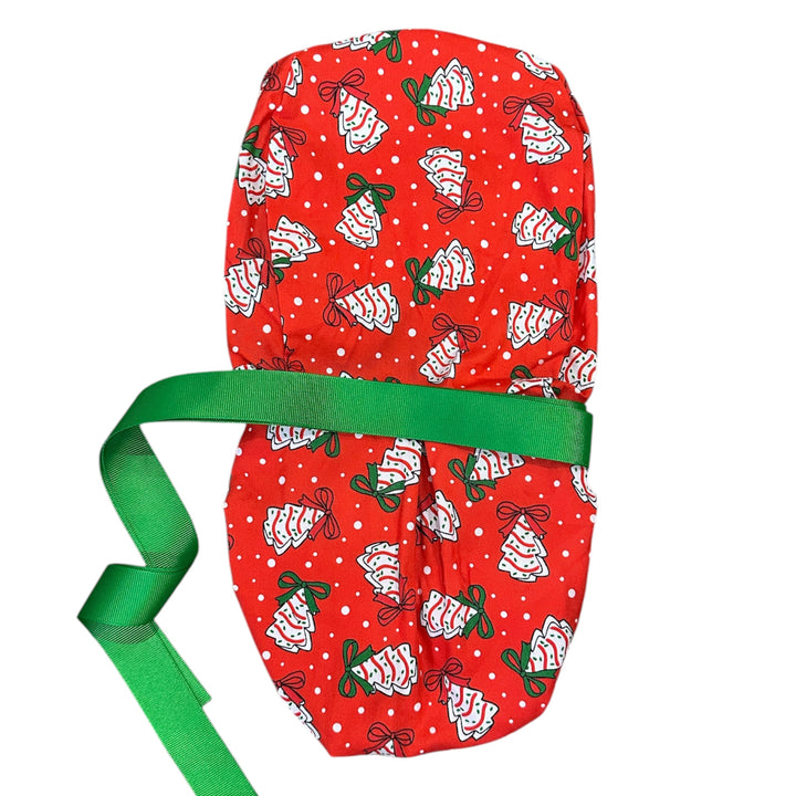 Christmas Tree Cakes- Ponytail Scrub Cap