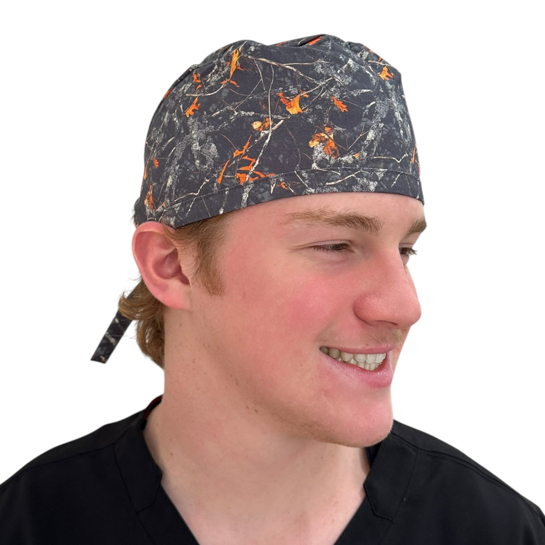 Night Camo- Classic/Men's Scrub Cap