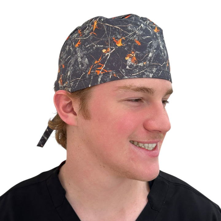 Night Camo- Classic/Men's Scrub Cap