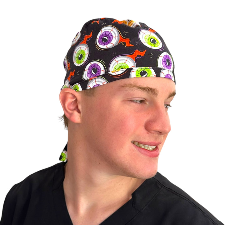 Spooky Eyes- Classic/Men's Scrub Cap