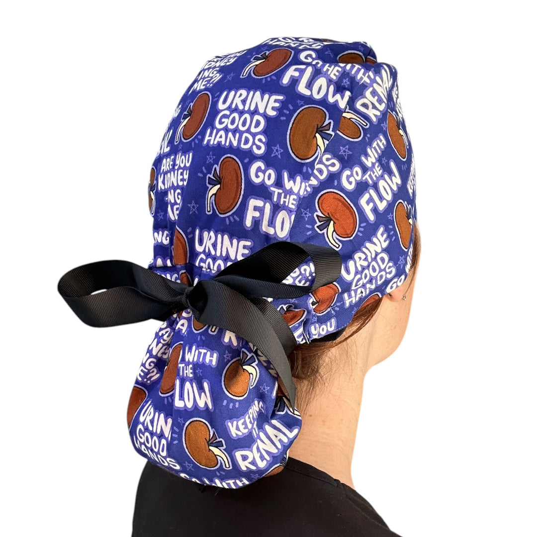urology Puns Ponytail Scrub Cap for Women, By Sunshine Caps Co.