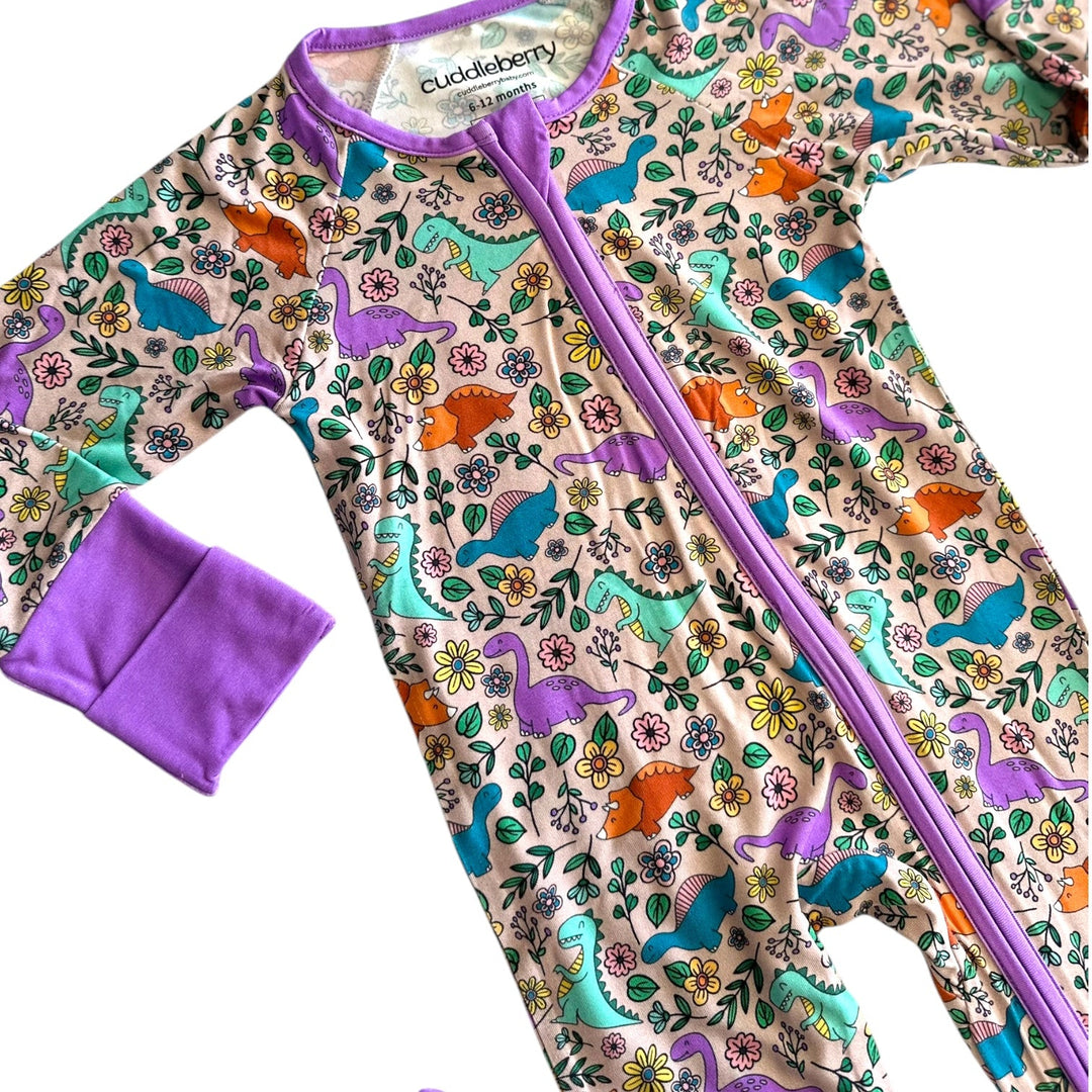 Dino Floral Zipper Sleeper