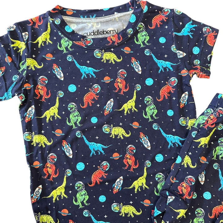 Space Dinos Short Sleeve Two-Piece PJ's