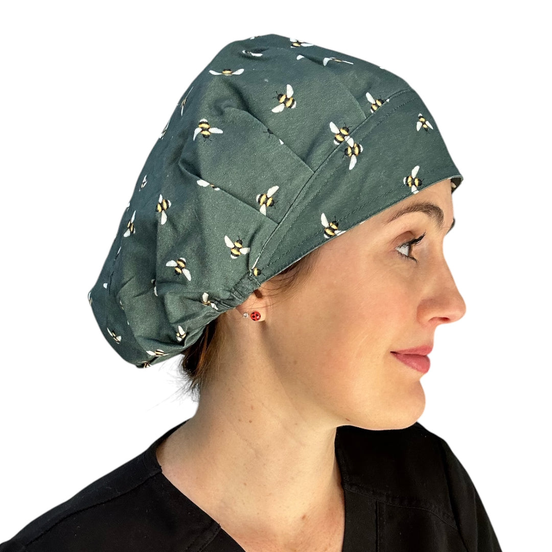 Buzzing Bees- Bouffant Scrub Cap