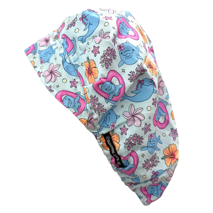 Dolphin Daydreams- Bouffant Scrub Cap