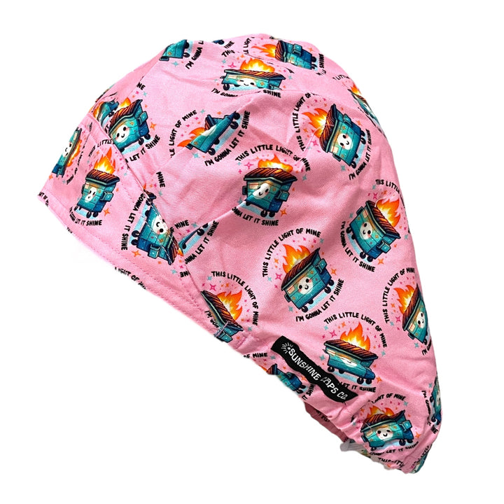 Dumpster Fire- Bouffant Scrub Cap