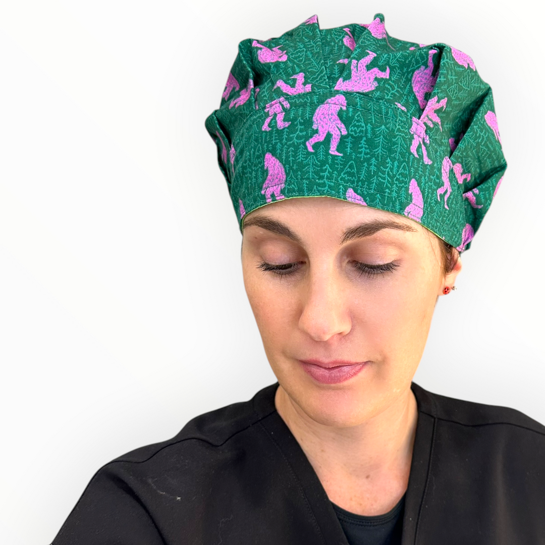 Bubblegum Bigfoot- Bouffant Scrub Cap