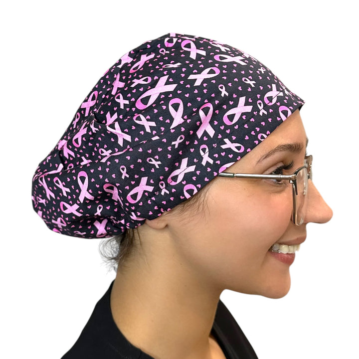 Breast Cancer Pink Ribbon- Euro Scrub Cap