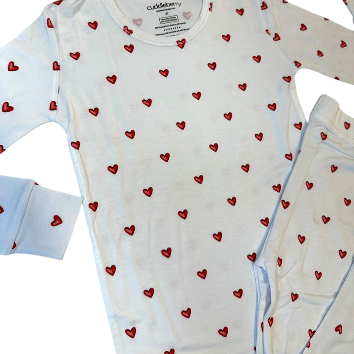 Simple Love Valentine Long Sleeve Two-Piece PJ's