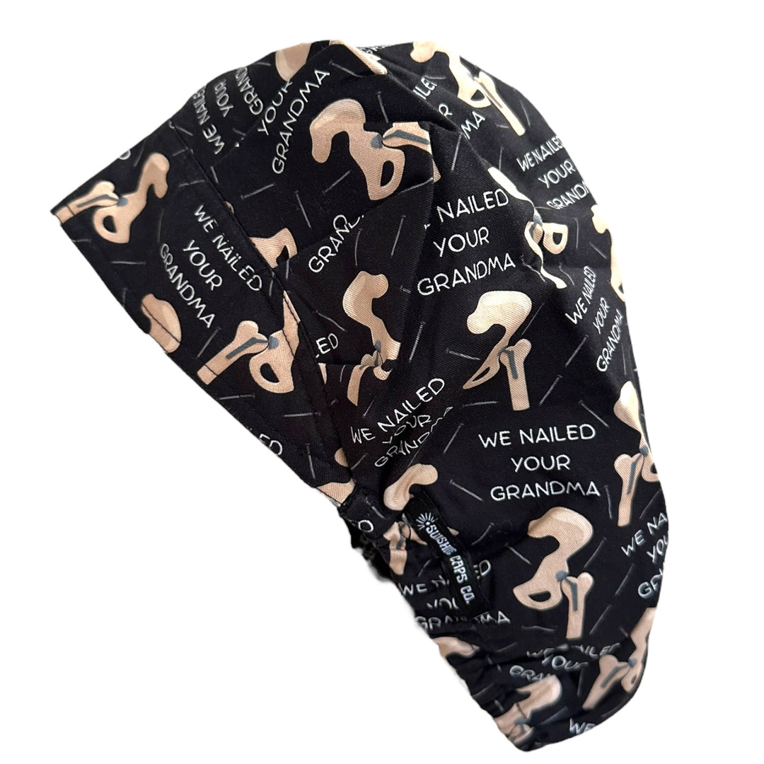 Nailed Your Grandma- Bouffant Scrub Cap