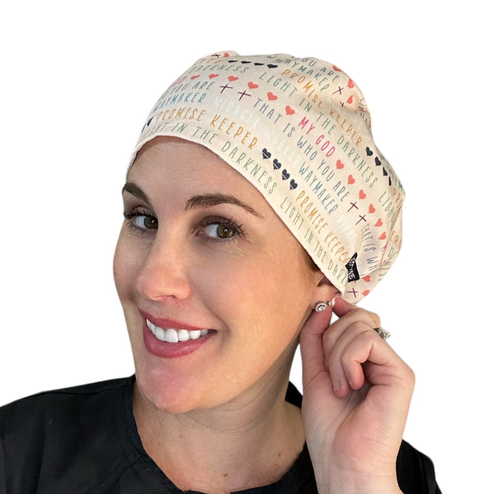 God Waymaker Euro Scrub Cap for Women, by Sunshine Caps Co