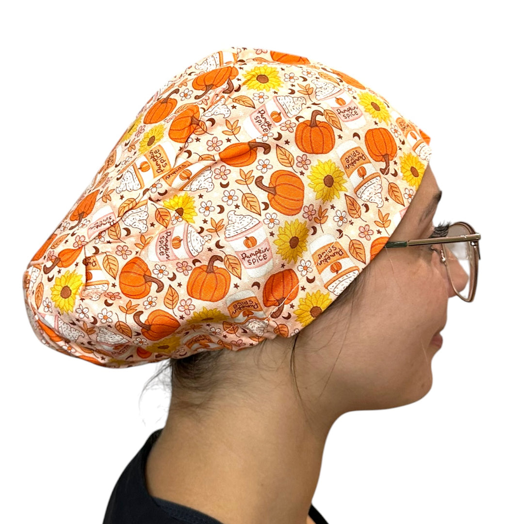 Pumpkin Spice- Euro Scrub Cap
