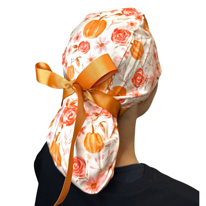 Blushing Harvest- Ponytail Scrub Cap