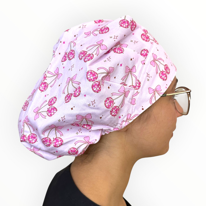 Disco Cherries- Bouffant Scrub Cap